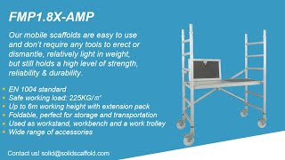 Mini folding mobile scaffold