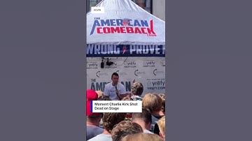Moment Charlie Kirk Shot Dead on Stage at Utah University Event | AP1B