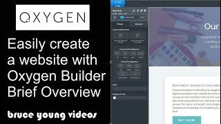 A brief introduction to creating a website with Oxygen Builder. Get started setting up a website
