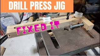 Drill Press Jig mod for micro adjustments and better flexibility.