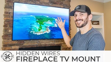 How to Mount a TV Above a Fireplace and Hide Wires