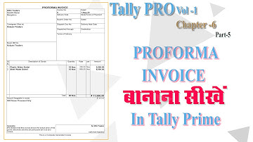 Proforma Invoice in Tally Prime | Optional Voucher in Tally prime | Tally PRO