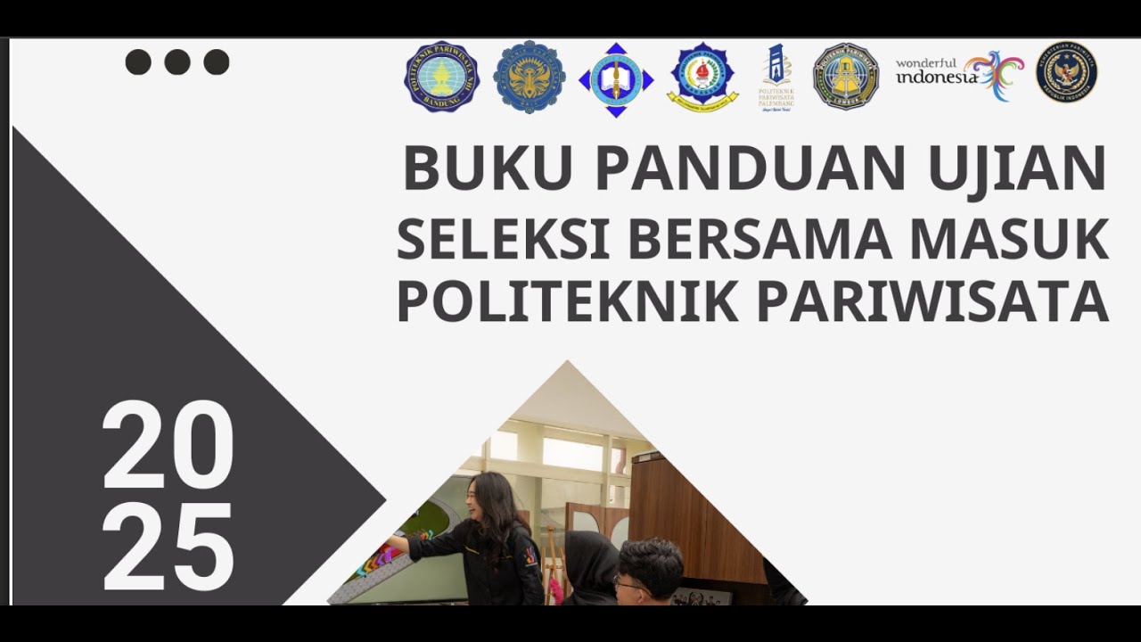 BUKU PANDUAN UJIAN SBM POLTEKPAR 2025: TIPE SOAL, MEKANISME TES DAN HARUS BAWA LAPTOP ???