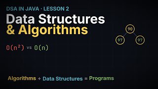 DSA in Java · Lesson 2: What are Data Structures and Algorithms (ADT, Big O, Java)