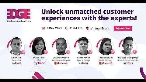 A Netcore Product event, December 2021 Edition