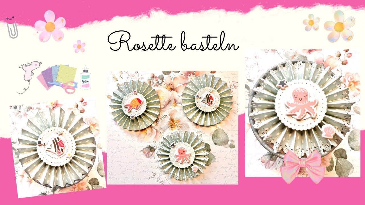 ☀️💞 Rosette basteln ✂️ I ganz einfache Bastelanleitung 🙃 I DIY I Annilis Welt ☀️💞