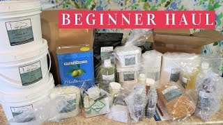 $400 SOAPMAKING SUPPLIES UNBOXING | beginner cold process soap making first order