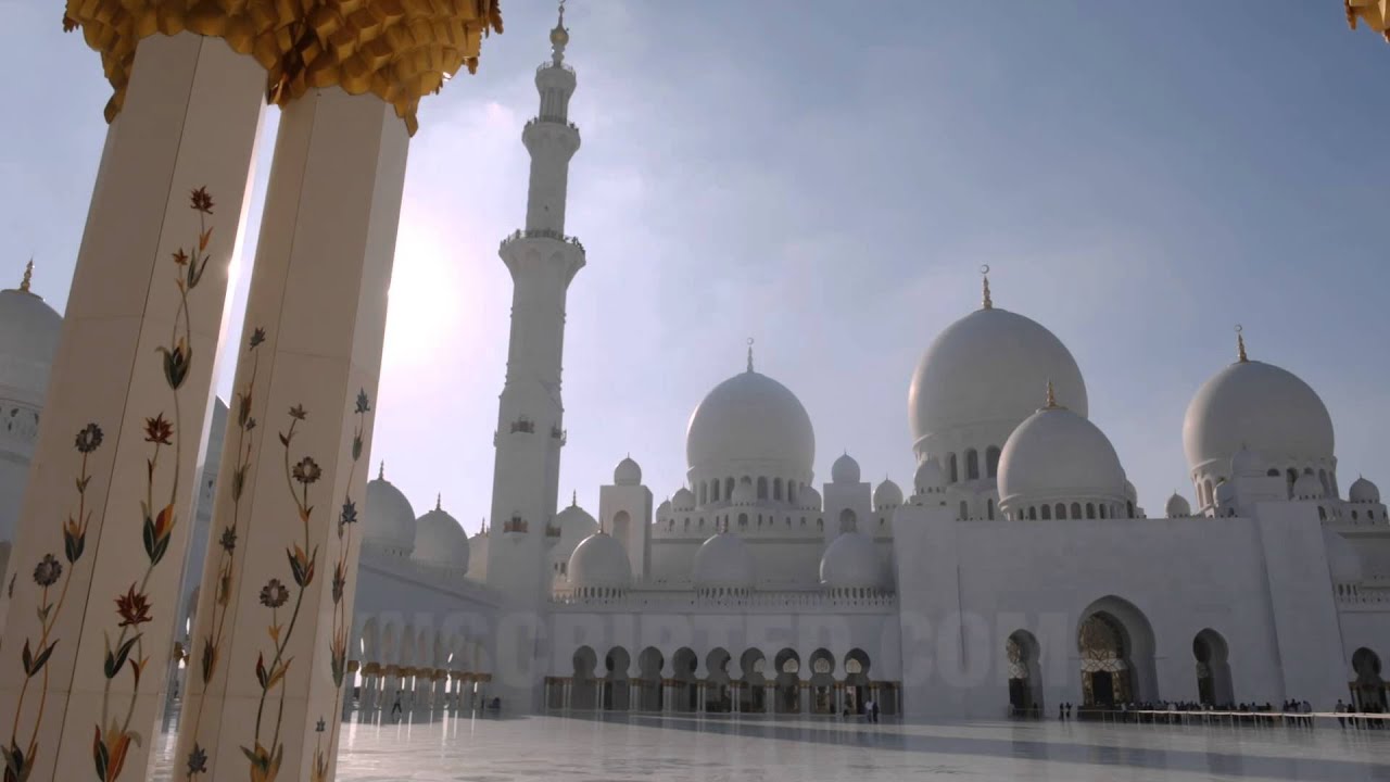 Pillars of Dubai Mosque (Stock Footage) YouTube