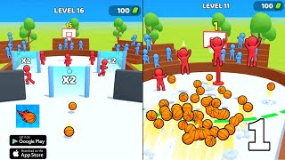 Basketball Stack android Gameplay level 1 to 10 #1 screenshot 3