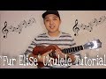 "Fur Elise" - (EASY UKULELE TUTORIAL) - Kris Fuchigami