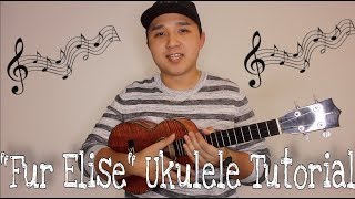 "Fur Elise" - (EASY UKULELE TUTORIAL) - Kris Fuchigami chords