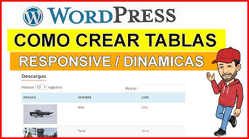 🖐️ como crear tablas responsive y dinamicas - tutorial español - wordpress #43