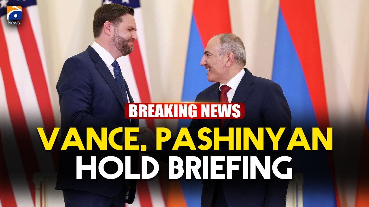 US Vice President Vance and Armenia’s PM Pashinyan Hold Briefing | Geo News English