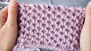 💥 Super Easy Honeycomb Brioche Stitch Tutorial. Knitting Pattern