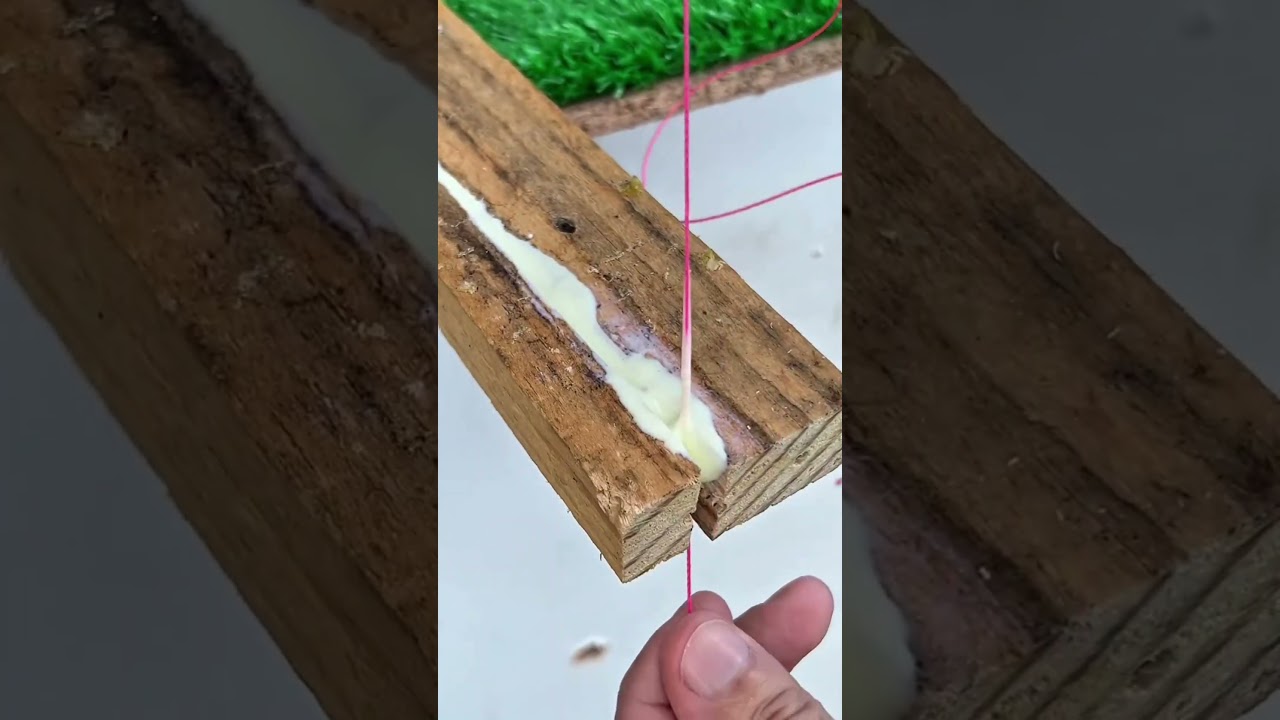 Repara Madera Rajada con Este Truco Casero! 🪵 Lana, Pegamento y Alambre
