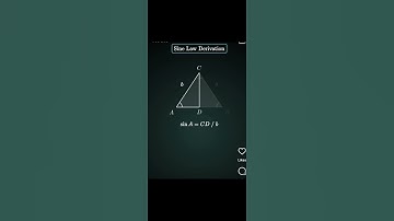 Sine Law derivation Made Easy – Step by Step #maths #mathematics #education