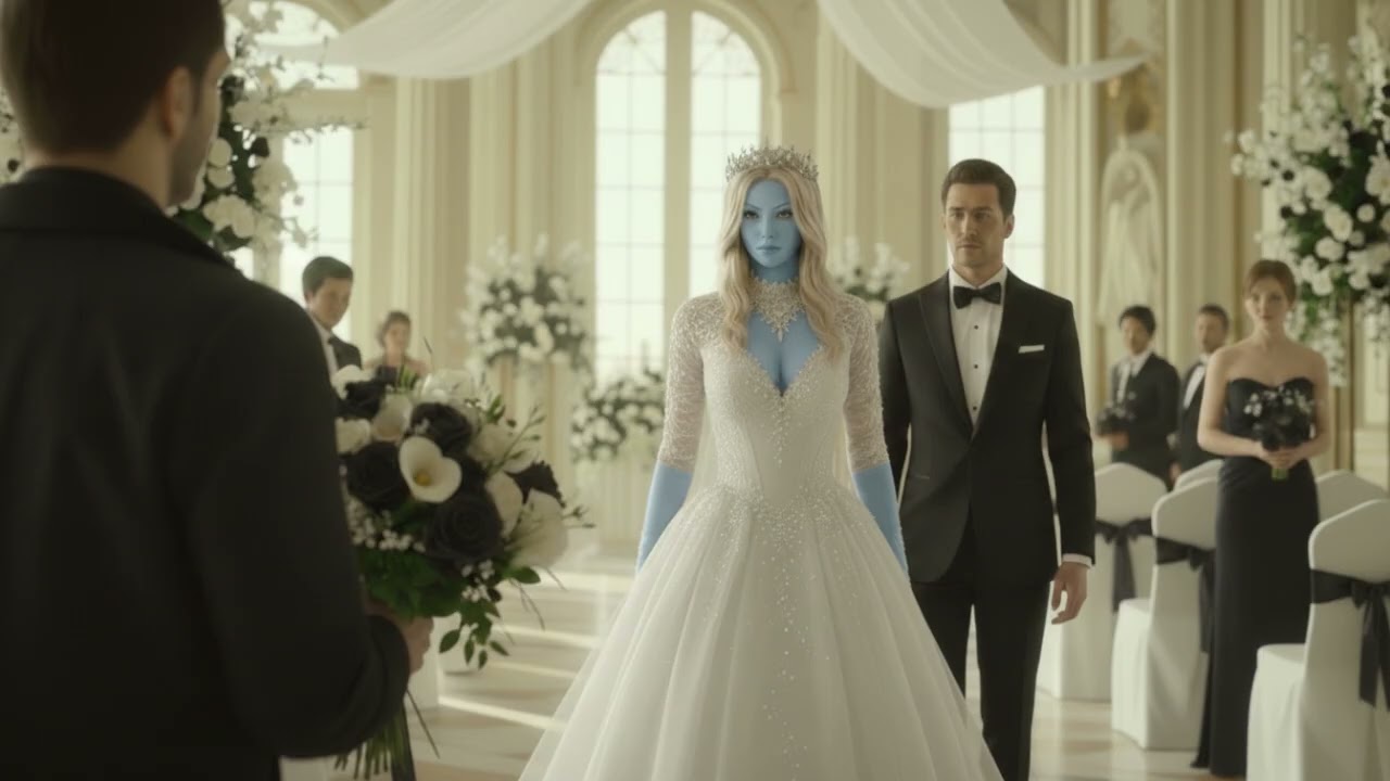I went to deliver flowers to a wedding. The alien bride was shocked when she saw me…