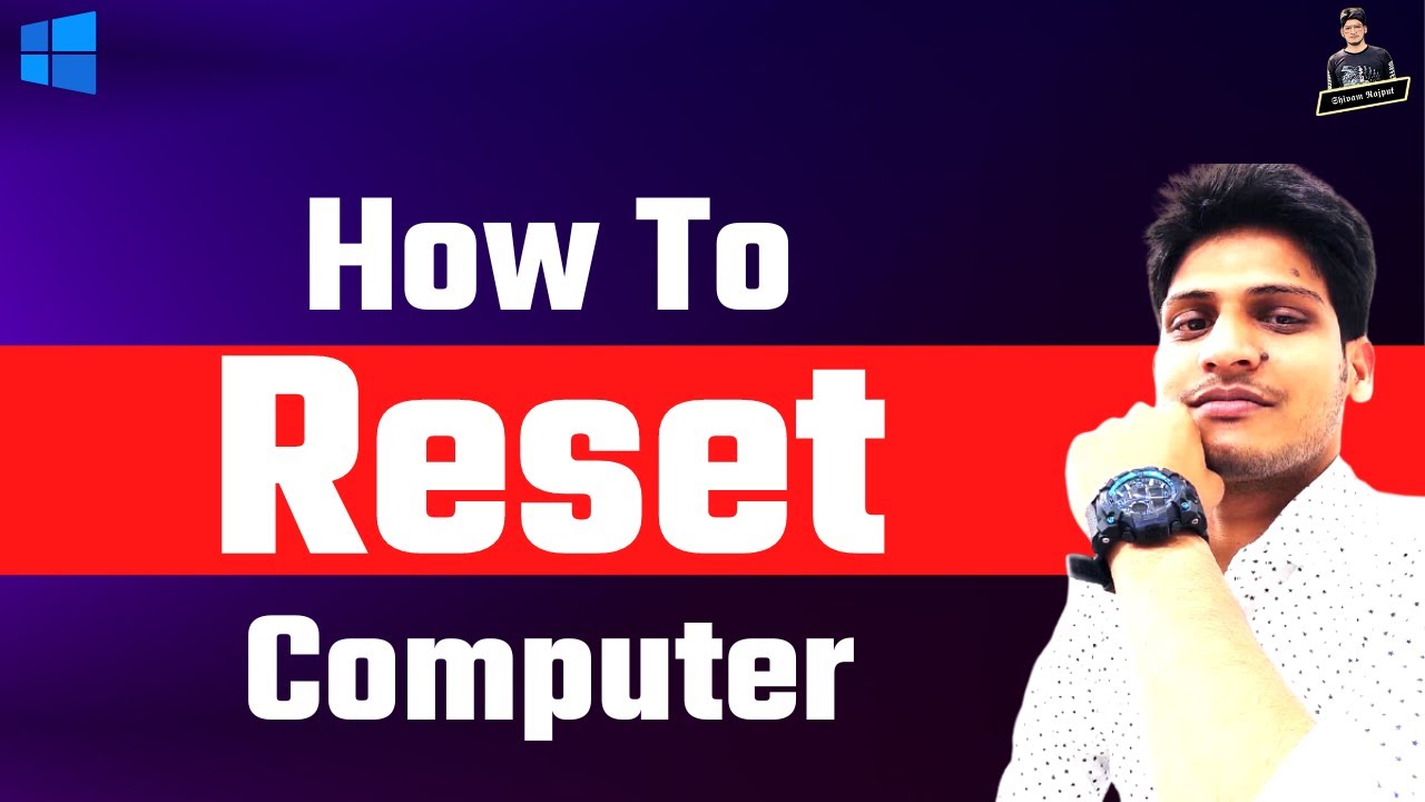 How To Reset Windows 7 8 10 Computer Without Losing Data - YouTube