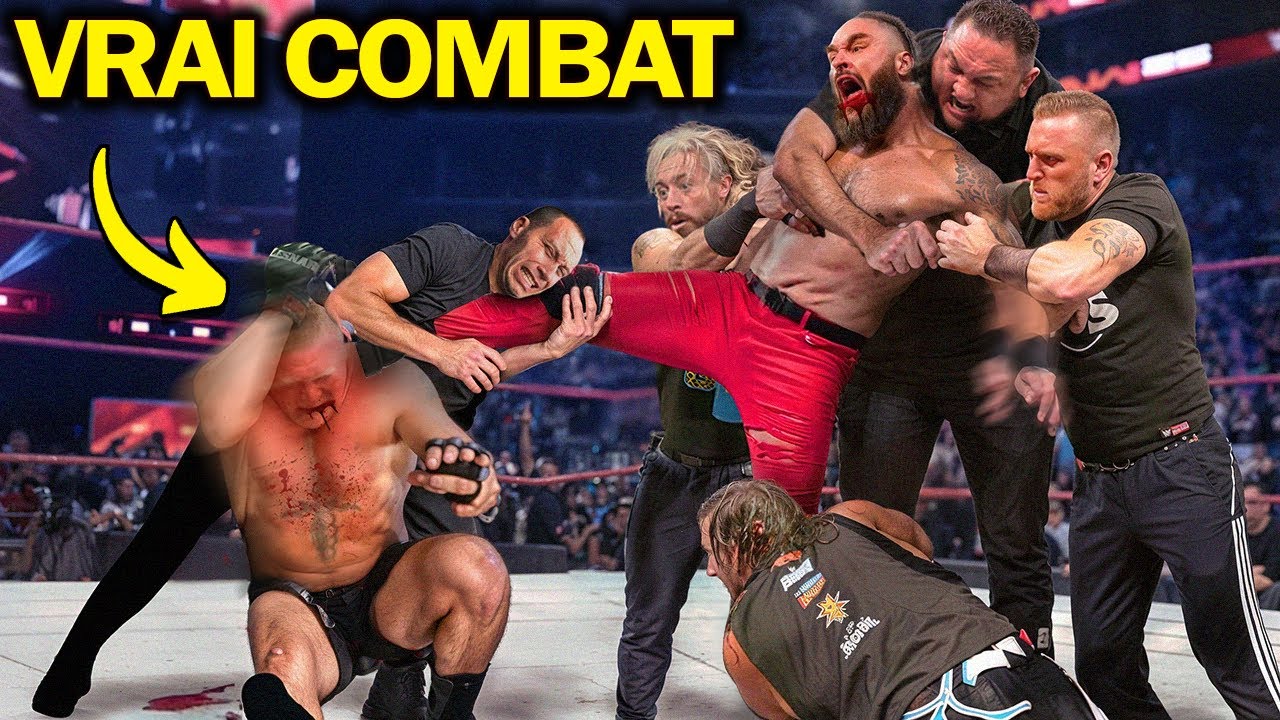 Les Matchs De La WWE Qui Se Sont Transformés En Vrais Combats - YouTube