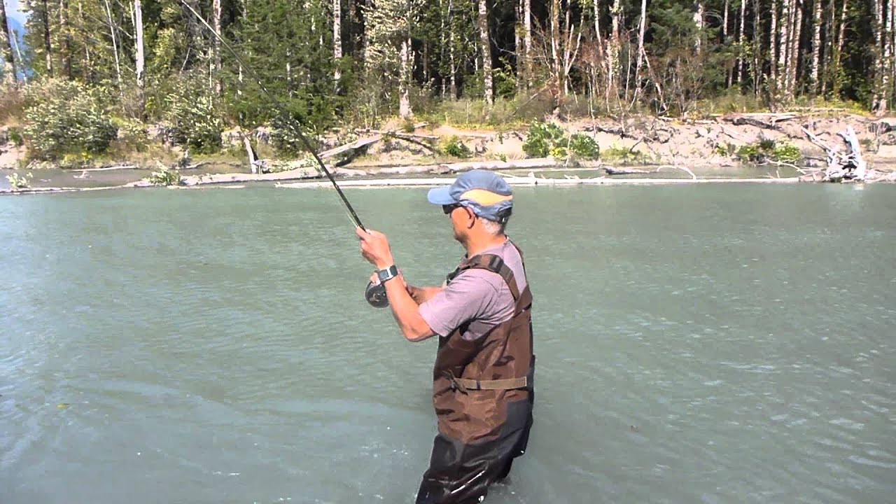 Manny Lands a Pink Salmon on the Squamish - Fraser Legends Fishing