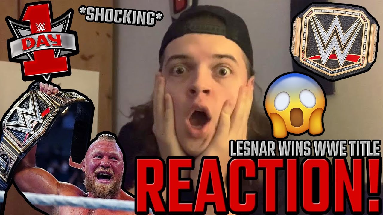 BROCK LESNAR WINS WWE CHAMPIONSHIP *SHOCKING* REACTION! WWE Day 1 2022 Reactions - JoeTalksWrestling