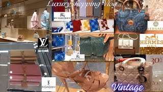 Come Luxury shopping in London Vlog: YSL/LV/Hermès/Burberry & more