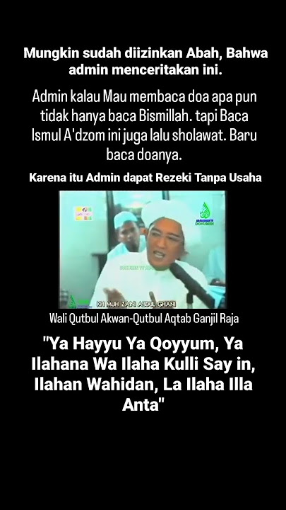 Doa Level Tinggi, Pernah Digunakan Memindahkan Istana Ratu Balqis #abahgurusekumpul #shorts