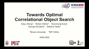 Presentation video for "Towards Optimal Correlational Object Search" (ICRA 2022)