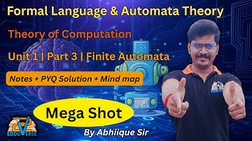 Finite Automata | Unit 1 Part 3 | Theory of Computation | Notes + PYQ + Mind Map | Mega Shot
