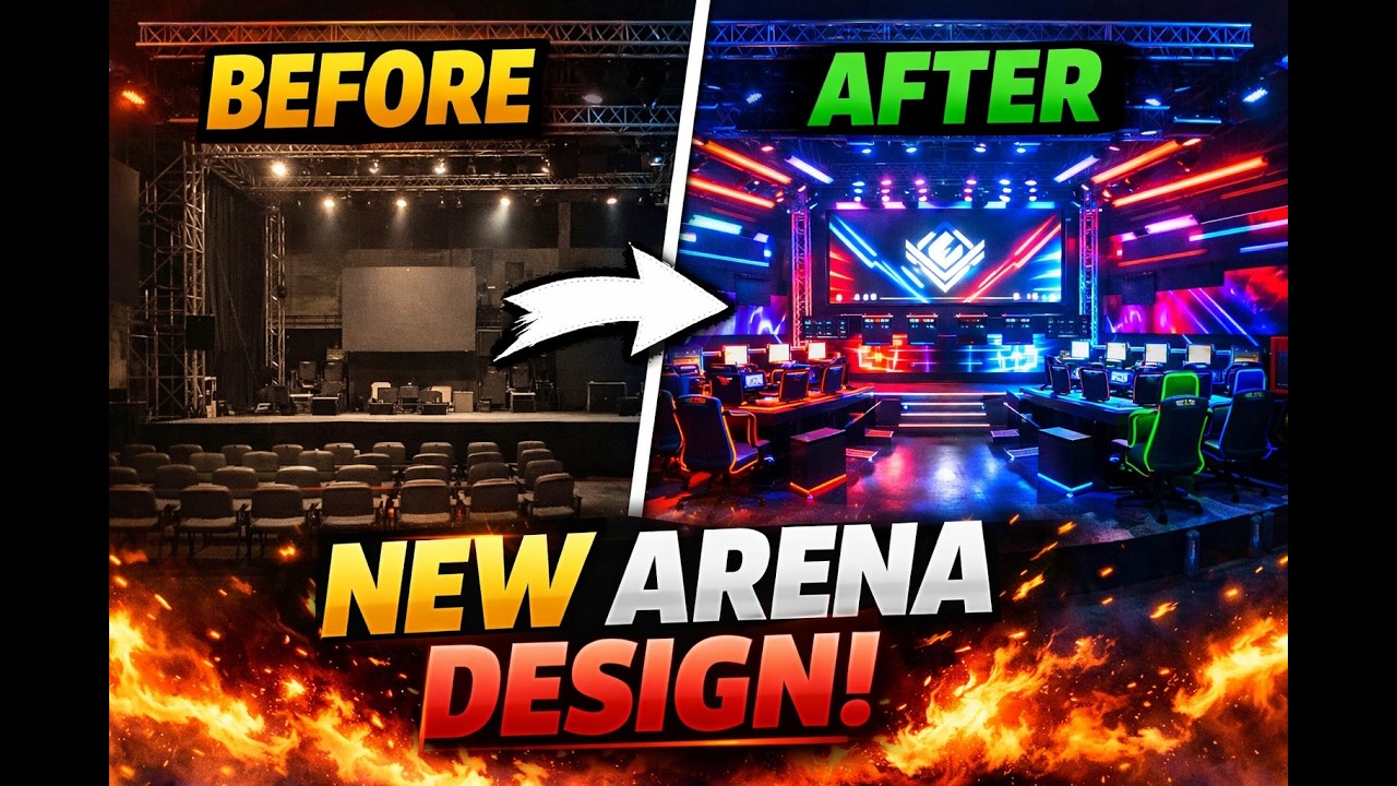 #Amazing New Arena Design 2026 | Full Setup Video 🔥My New Arena Design ...