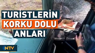 Turistler Neye Uğradıklarını Şaşırdı Korku Dolu Anlar Kameraya Kaydedildi Ntv