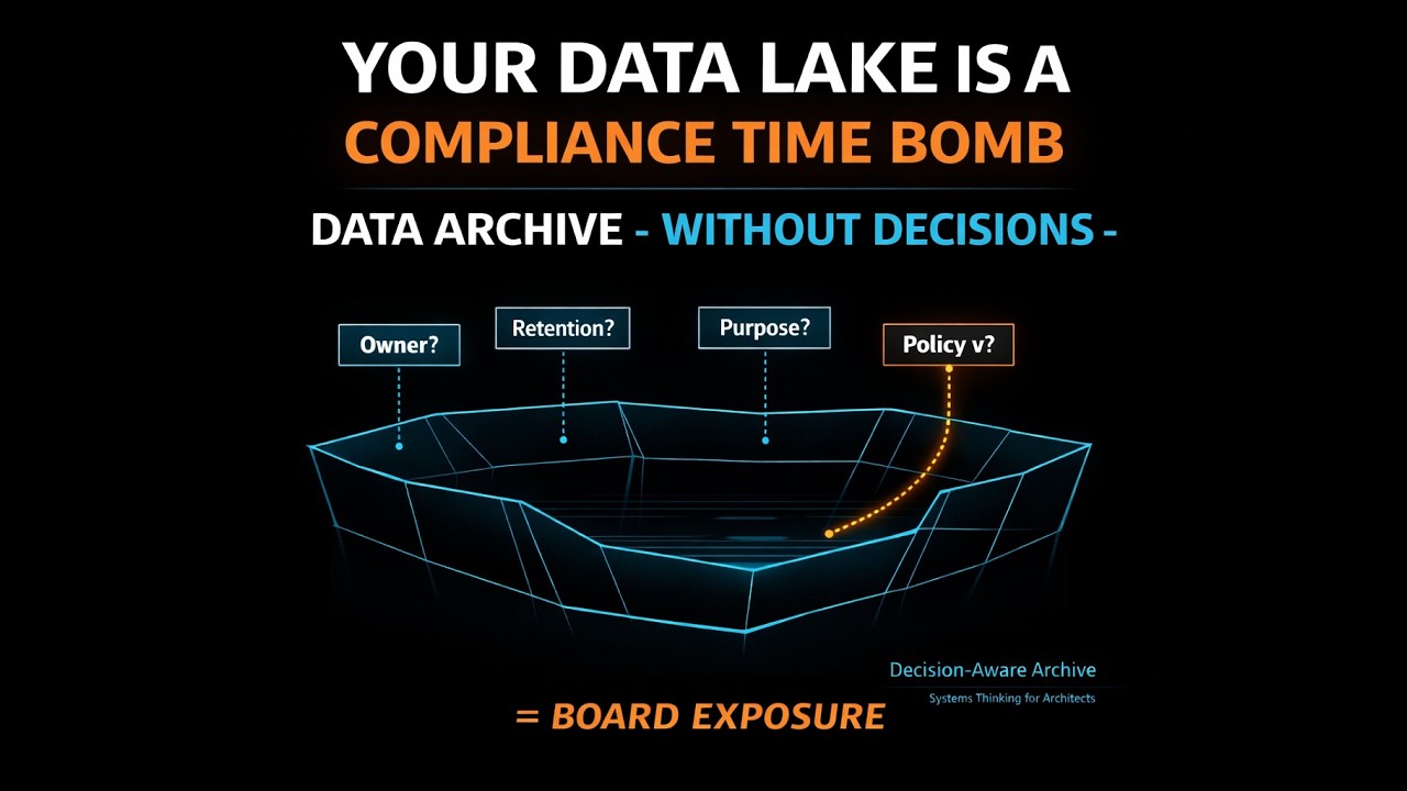 Your Data Lake Is a Compliance Time Bomb | Systems Thinking for Architects