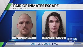Public alert: 2 inmates escape custody in Bell County