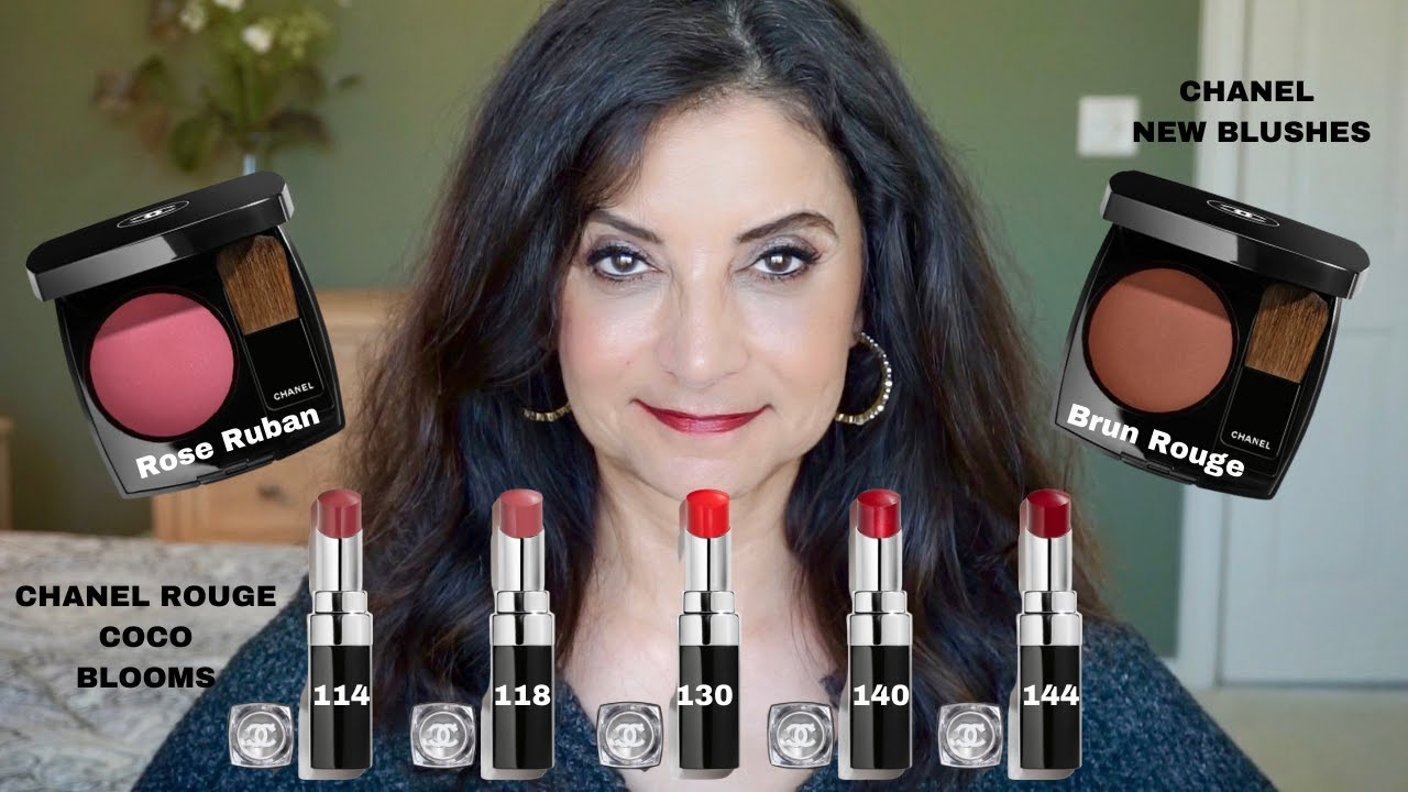 Chanel Blush Brun Rouge and Rose Ruban and 5 Chanel Rouge Coco blooms  lipsticks swatches *NEW* - YouTube