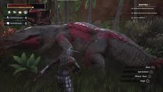 Conan Exiles Greater crocodile slain