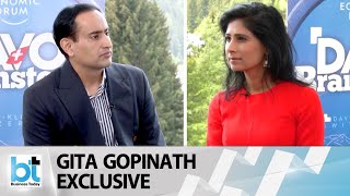 BTDAVOS- Gita Gopinath, International Monetary Fund in conversation with BusinessToday at WEF