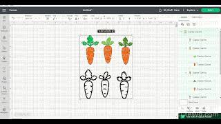 Easter Carrots SVG, Easter PNG, DXF, EPS Cutting files