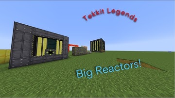 Tekkit Legends - Big reactors tutorial - How to make a Basic Reactor and battery