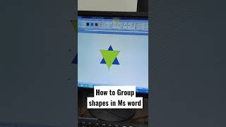 How to Group shapes in Ms word #msword #shorts #tricks #grouping #ungroupeddata  #shapes