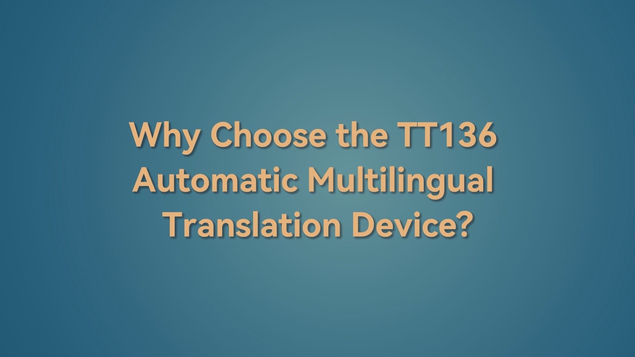 TT136 AI Translation Tour Guide System, Real-Time Communication Wireless Device for VIP Delegations, Tour Operators, and Travel Agencies, Available in September