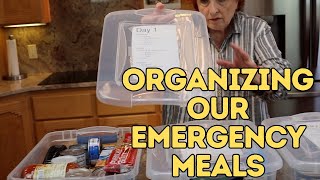 Organizing Our Emergency Meals