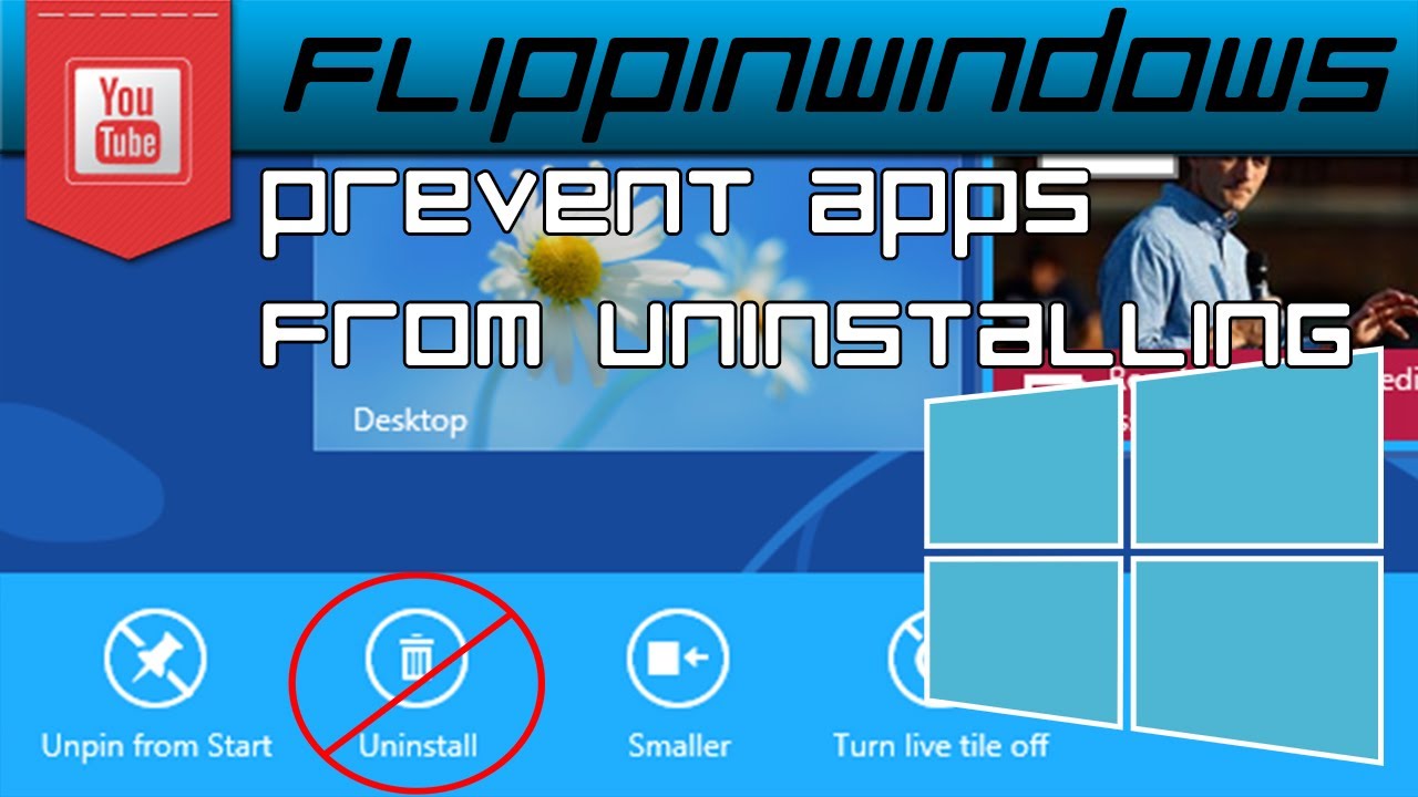 Windows 8 | Disable Uninstall Option for Modern UI Apps - YouTube