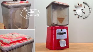 Damaged And Rusty Gumball Machine Restoration [With a lot of candy]