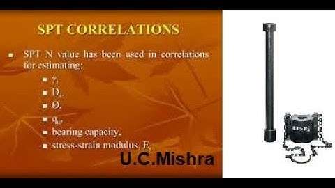 Geotechnical Engineering,07. Correlation between SPT(N) value and Soil Properties