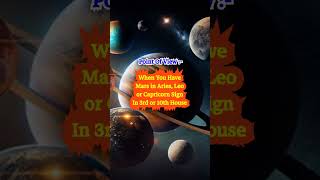 Mars In Leo Capricorn