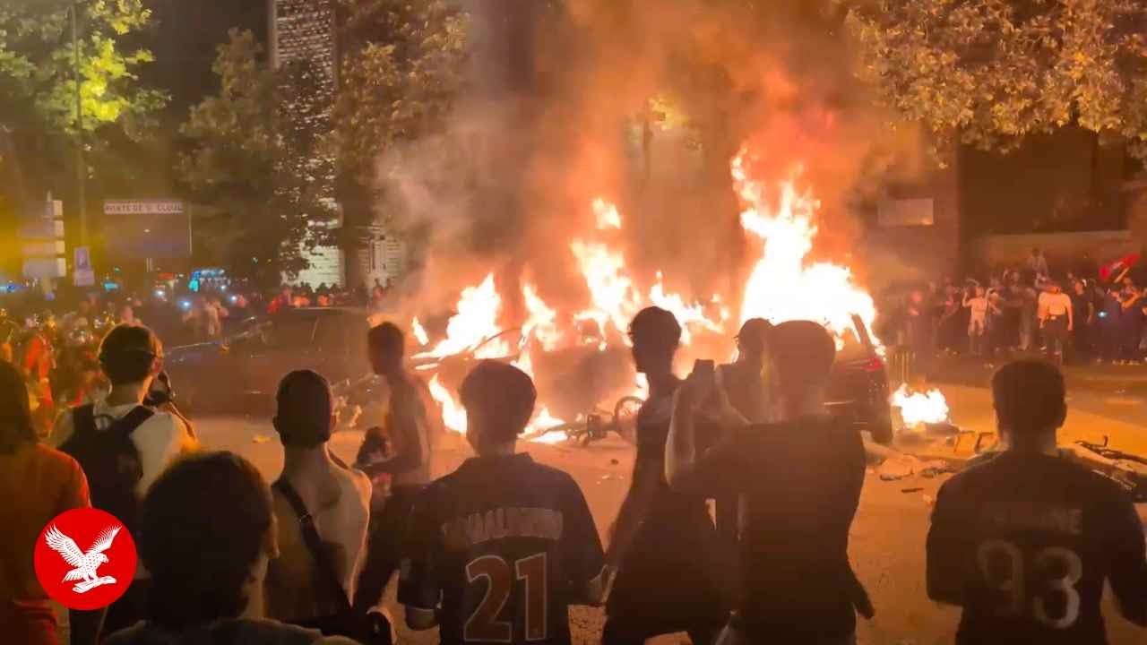 Fans clash with police in Paris after PSG's Champions League victory