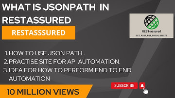 What is JsonPath | How to work with JsonPath | Extract value from JSONPath using rest assured