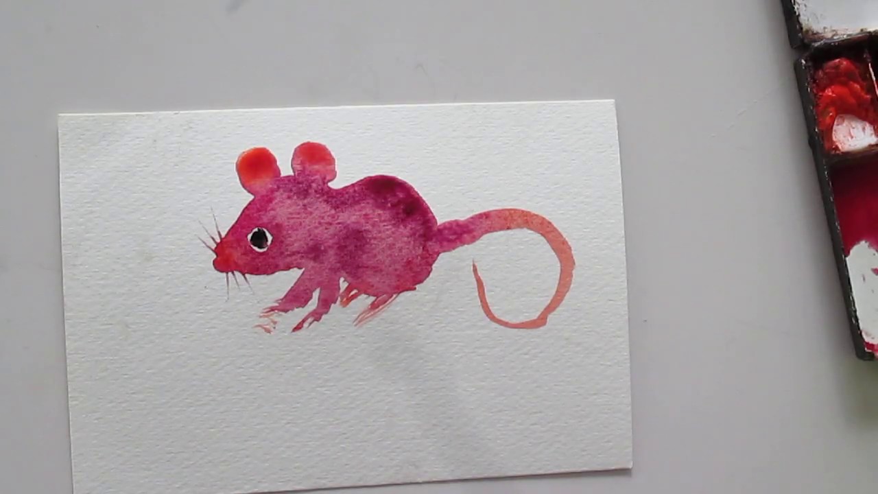 干支のねずみの描き方 - YouTube