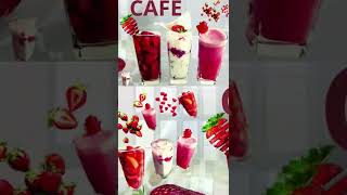 مشروبات بارده حلوه المذاق تغنيك عن الكافيهات Strawberry Milk #shorts