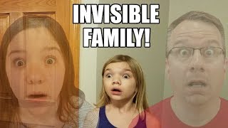 Invisible Family! Invisible Sisters & Dad! Power of Invisibility Works